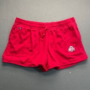 Champion Ohio State Buckeyes Shorts Womens 2XL Red NCAA Athletic Pockets